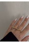 Heliophilia Silver Anillo de Latón Dorado con Recubrimiento de Laca